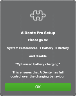 AlDente 設定步驟