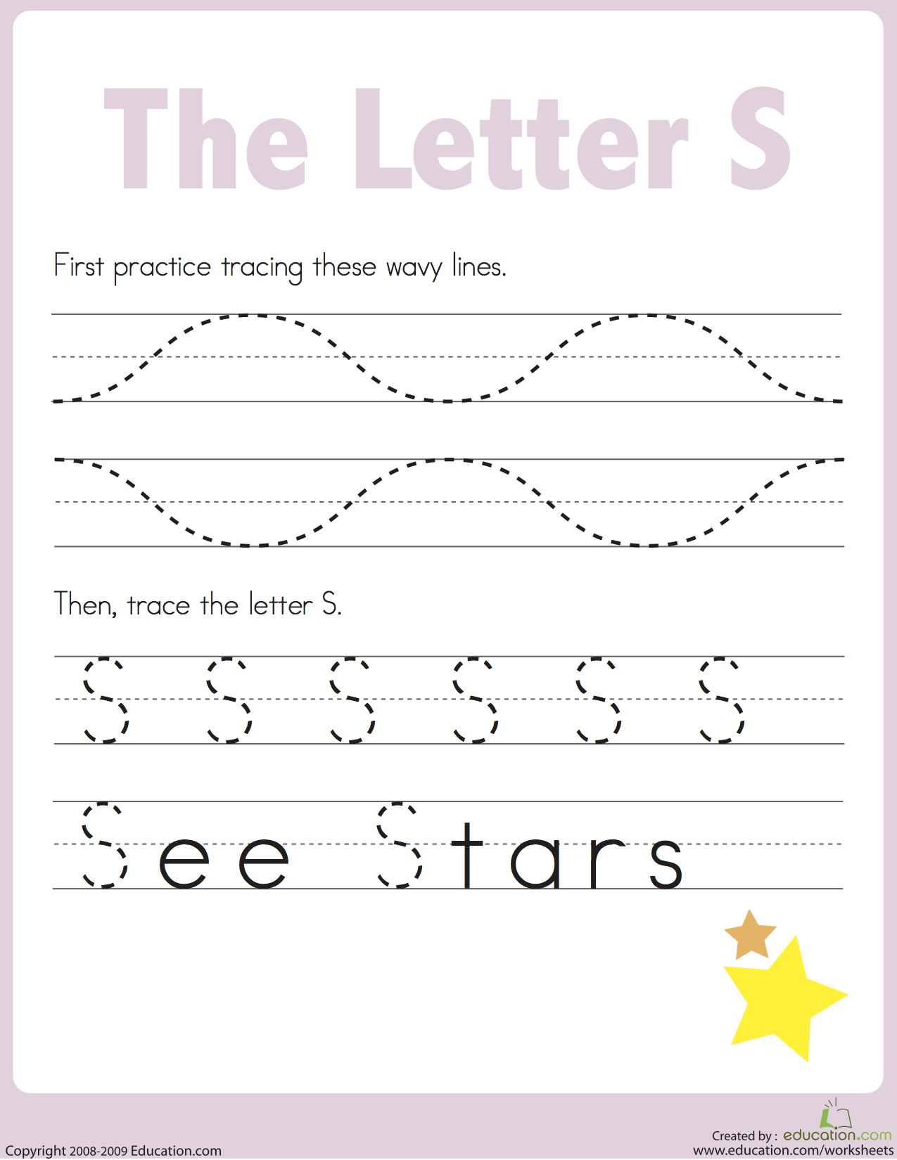 education.com 字母練習簿