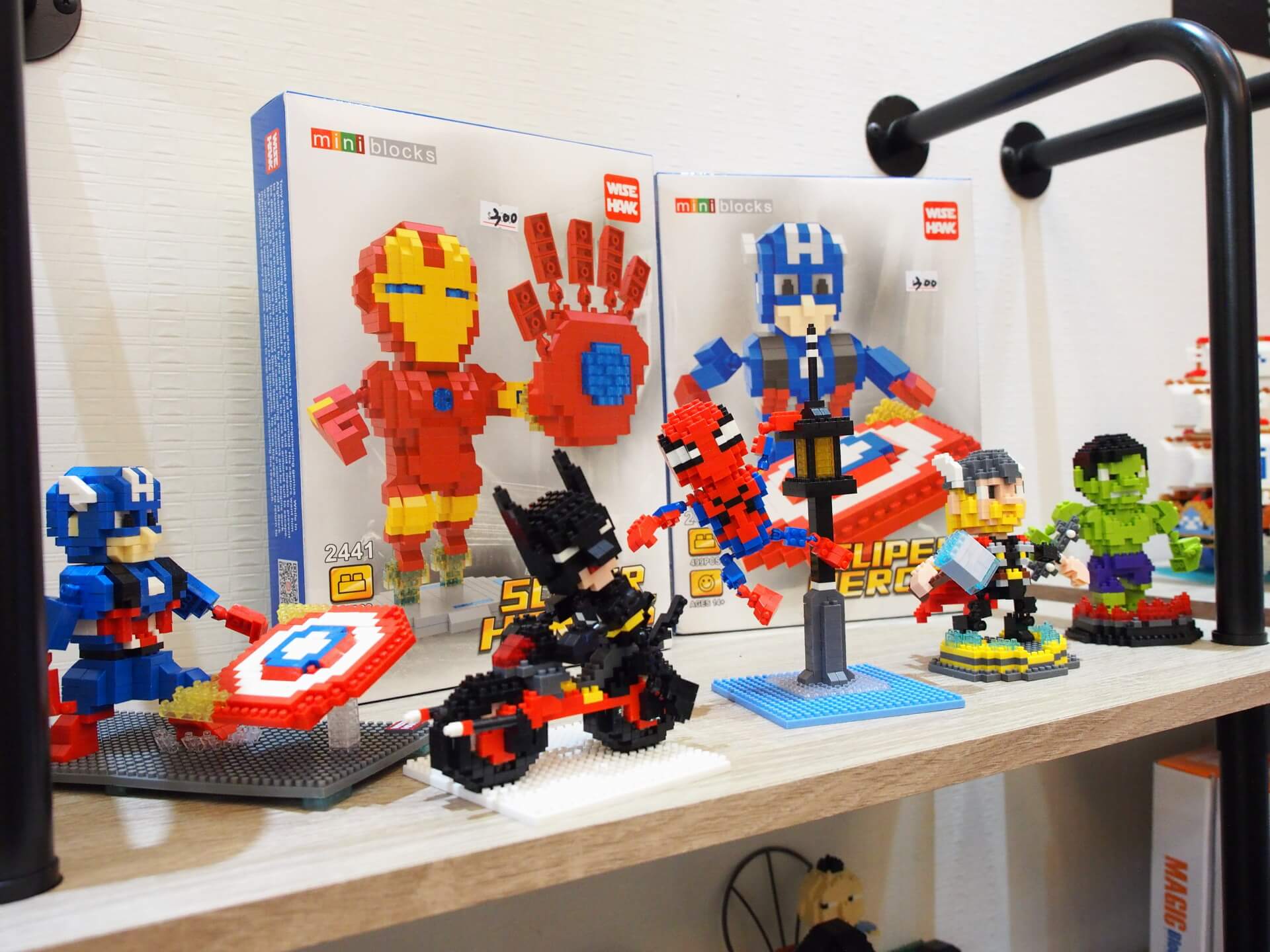 美國隊長、蝙蝠俠、蜘蛛人