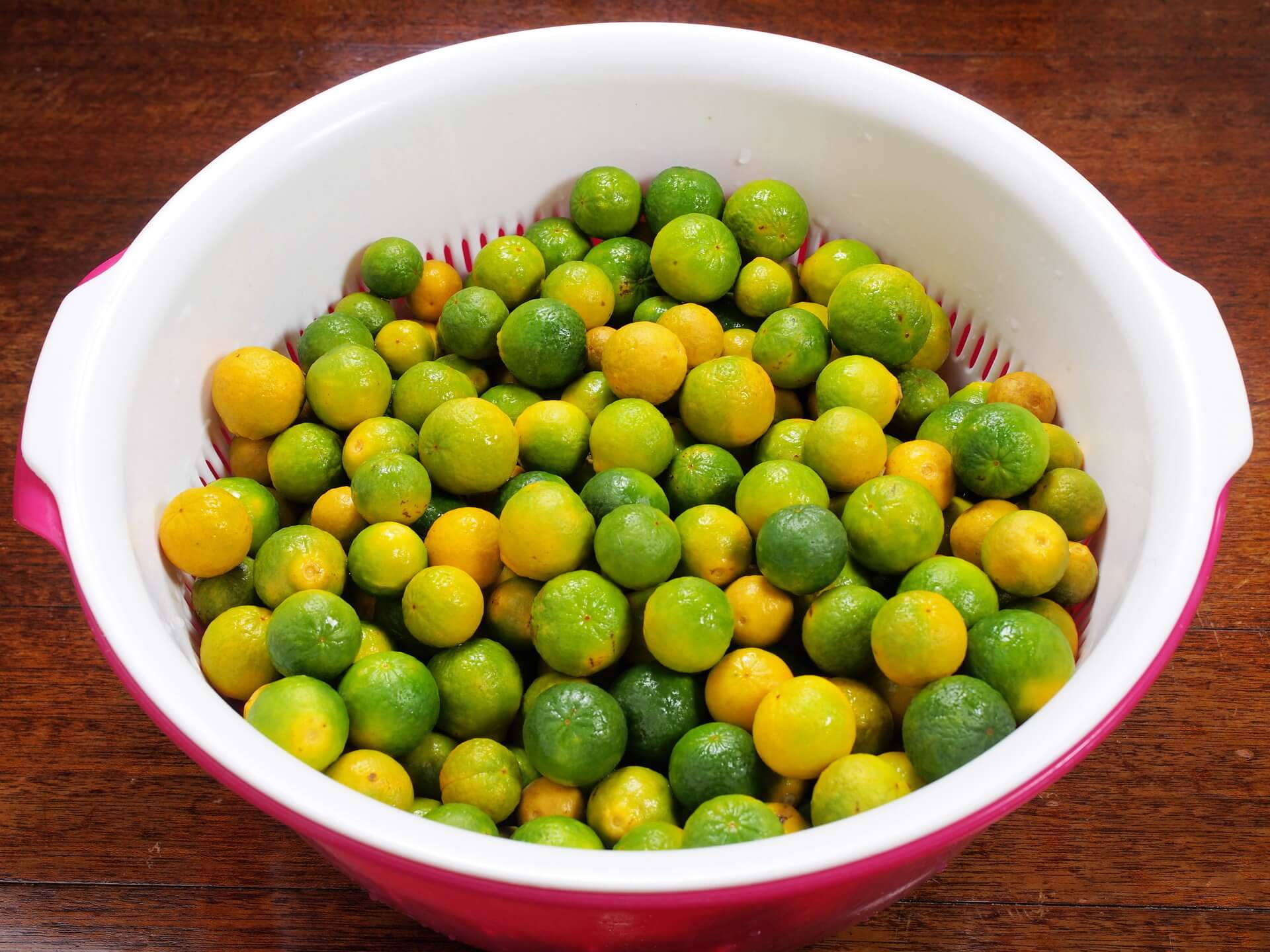 清洗乾淨後的小椪柑