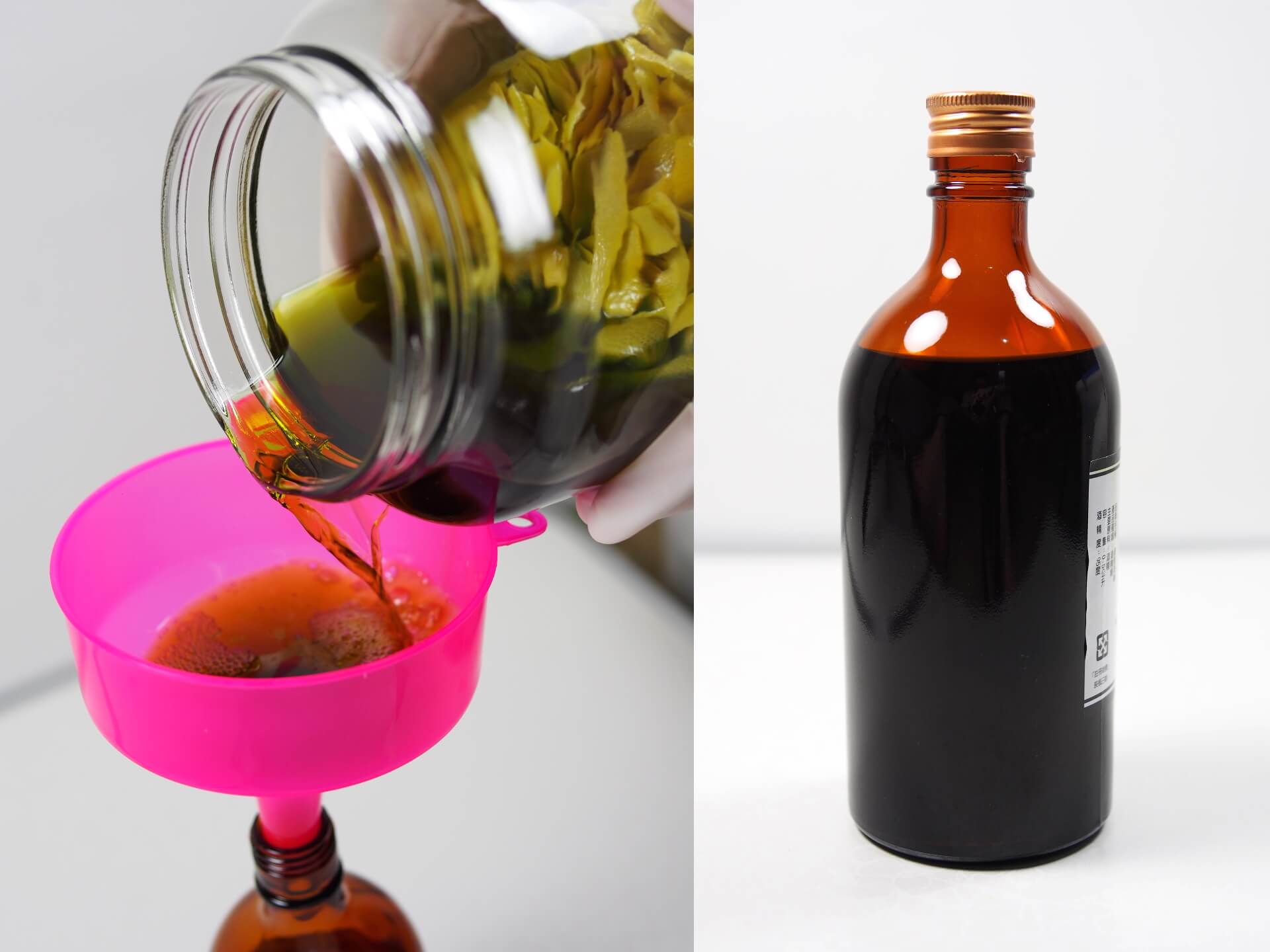 濾取檸檬精油酒精