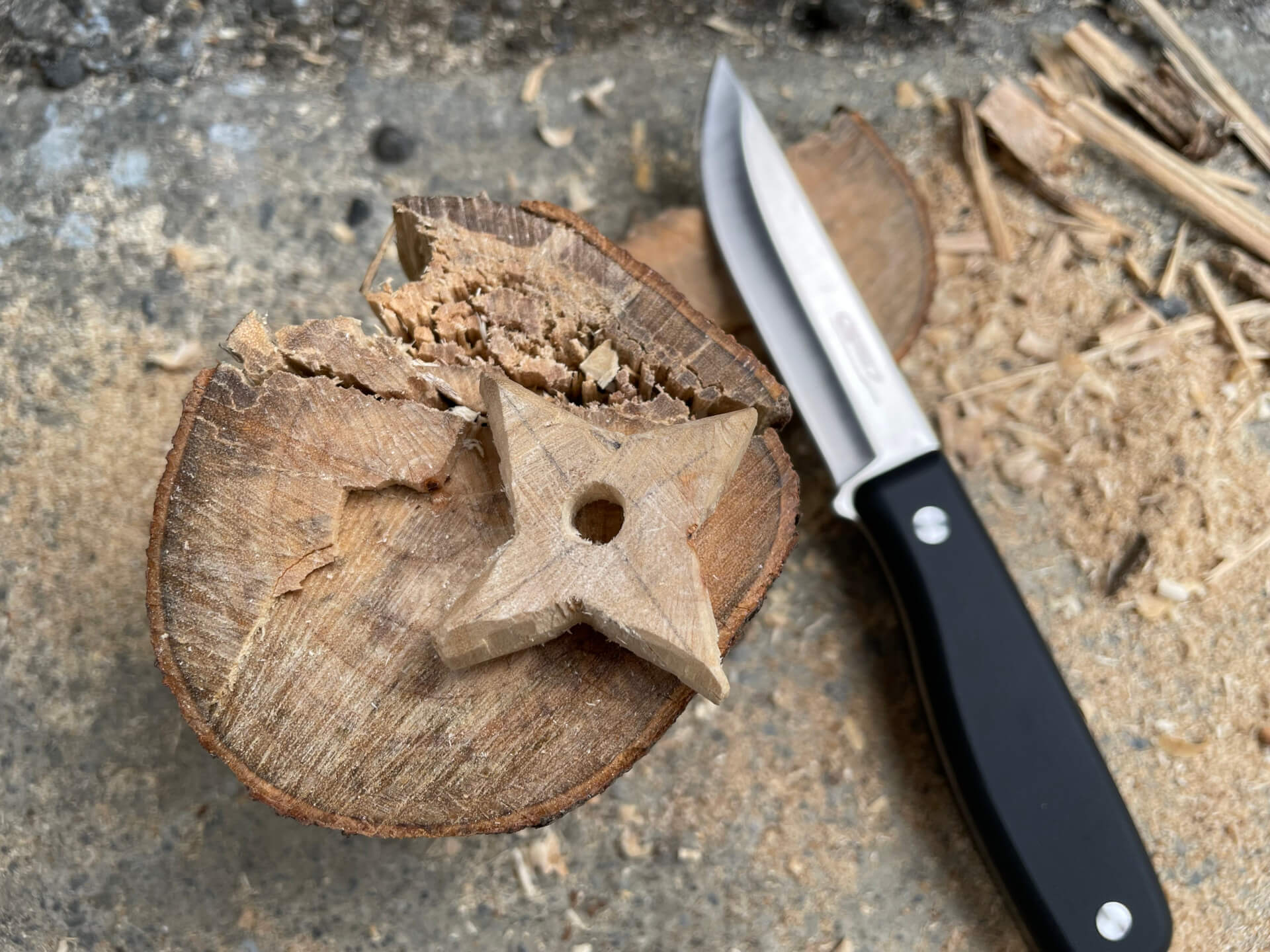 樟木手工自製迷你手裏劍