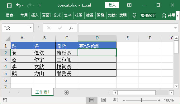 人員資料