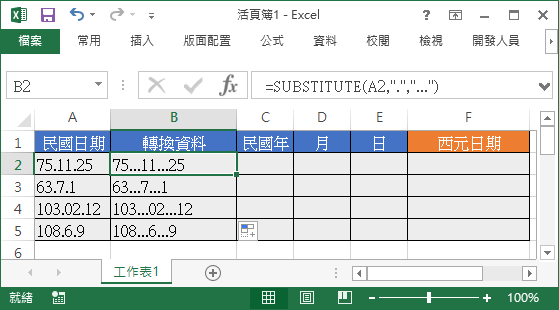 轉換用資料