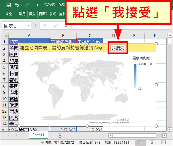 點選「我接受」