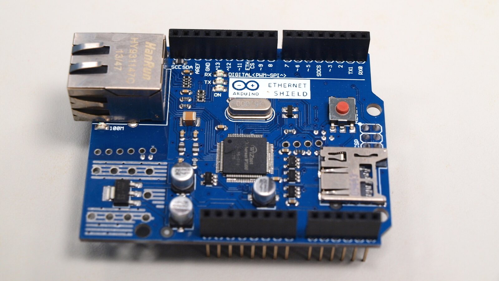 Arduino Ethernet Shield W5100 乙太網路擴充板
