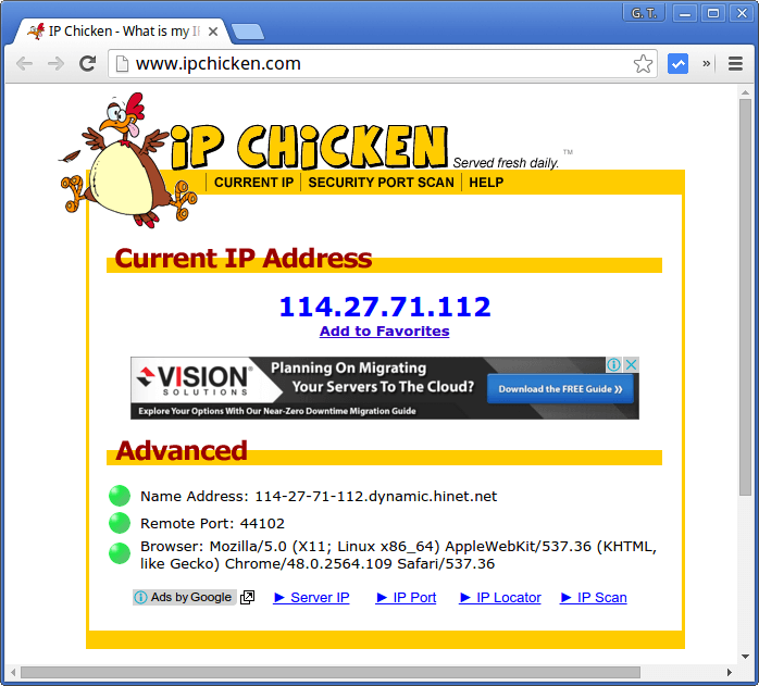 使用一般網路設定