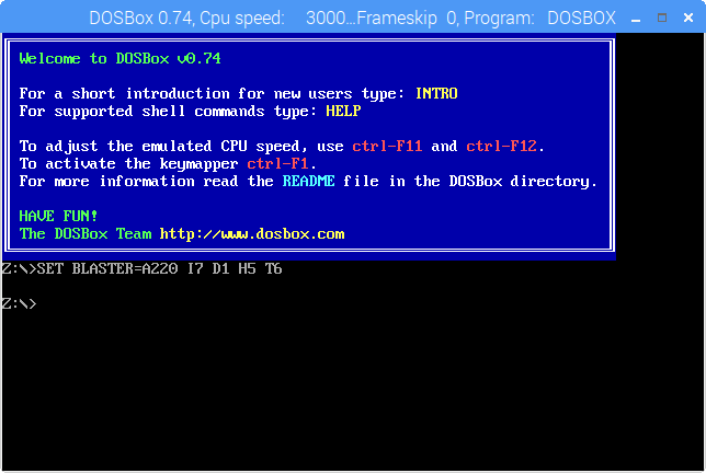 DOSBox 模擬環境
