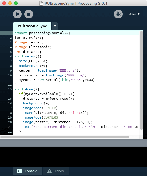以 Processing 開啟範例程式