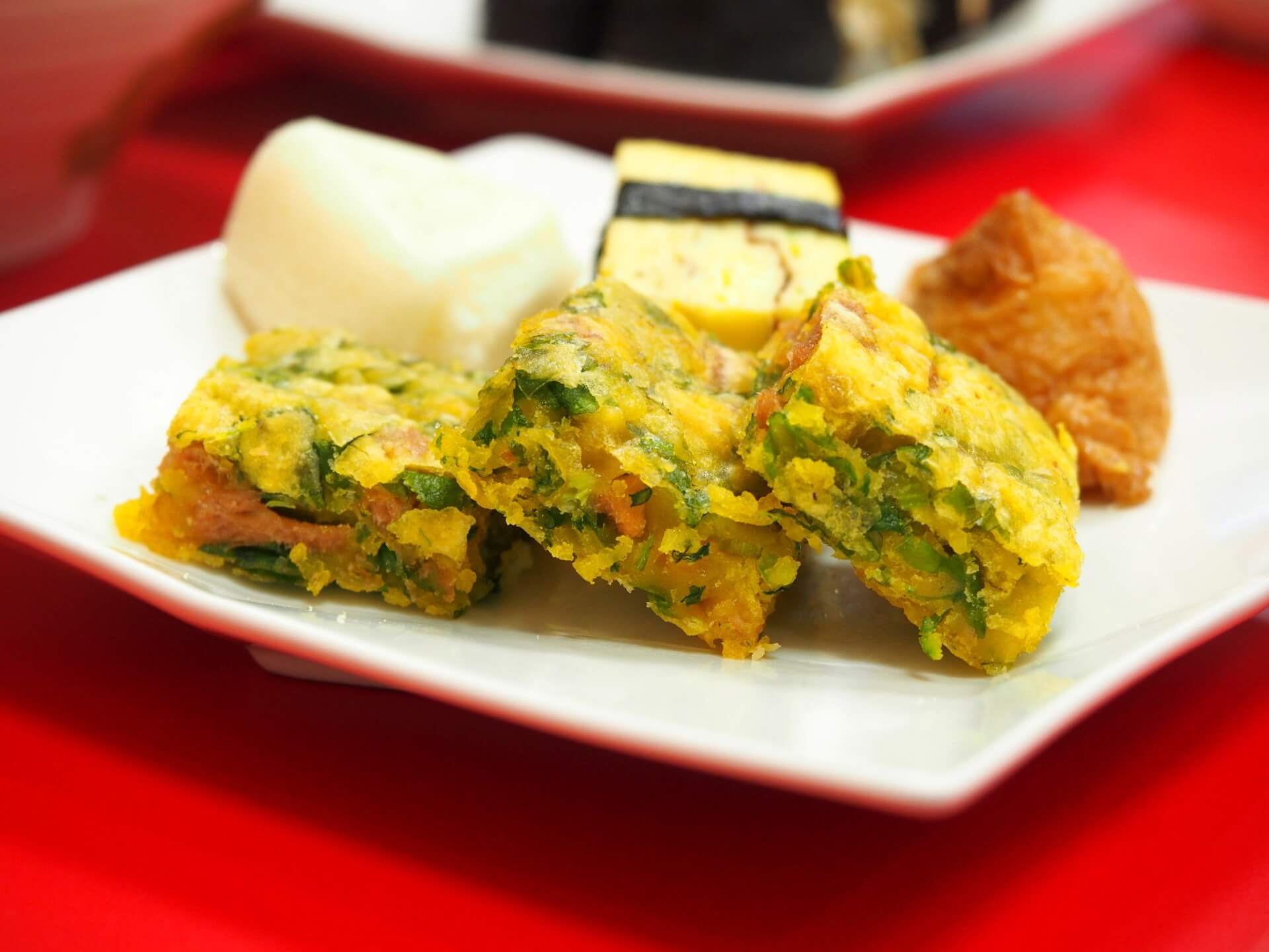 韓式素食煎餅與壽司