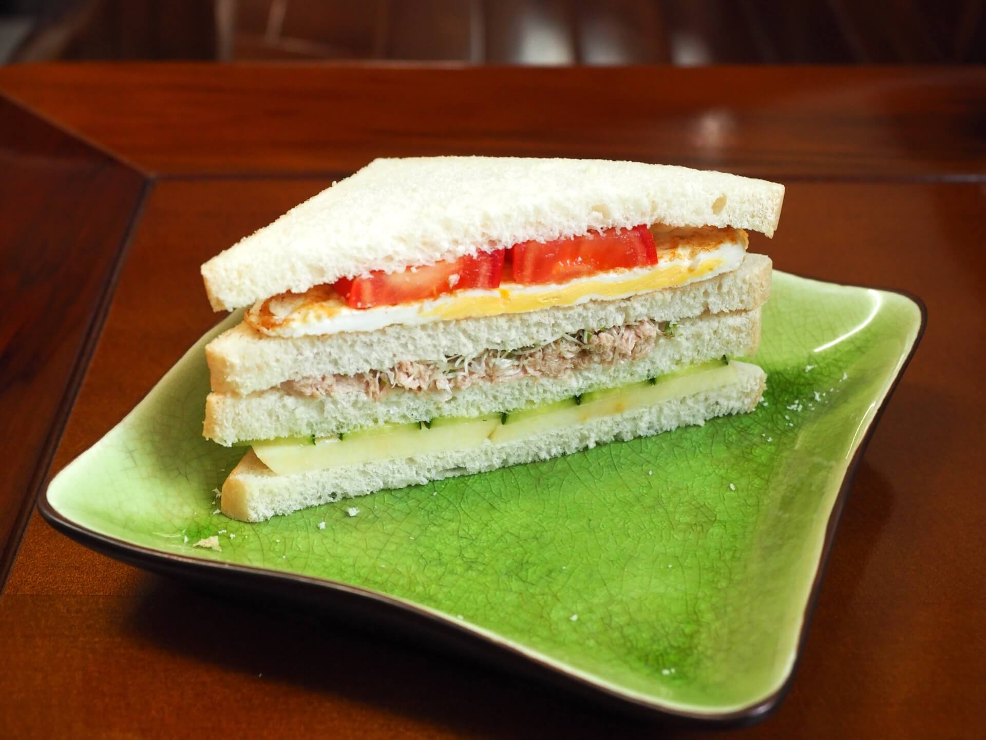 加蛋素食鮪魚三明治