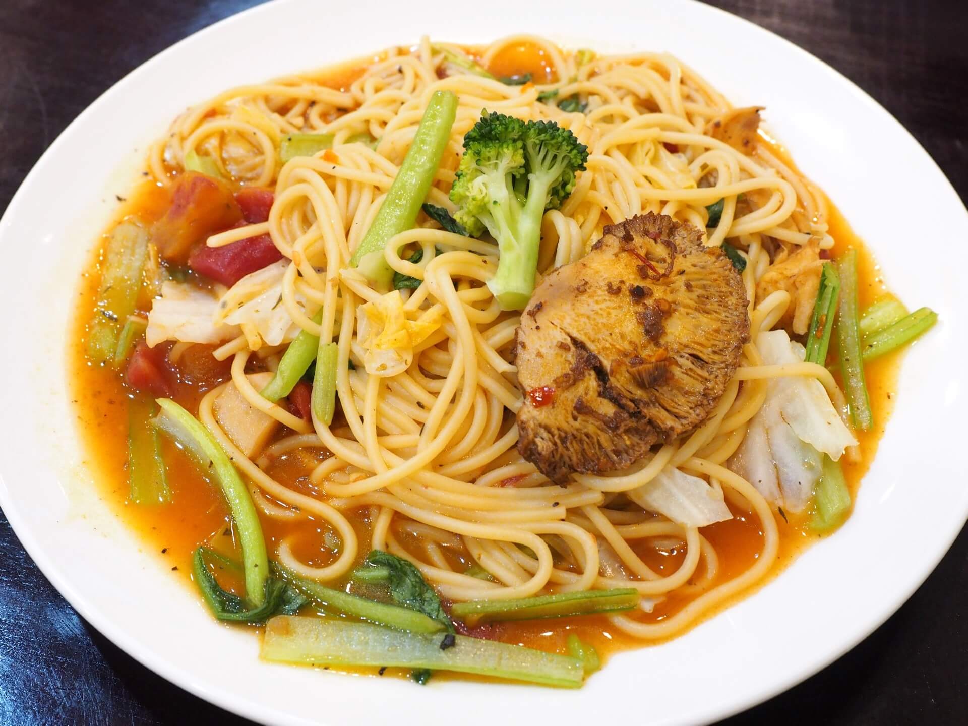 猴菇茄汁義大利麵