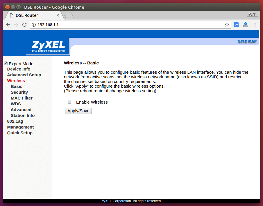 關閉家庭閘道器 WiFi 功能