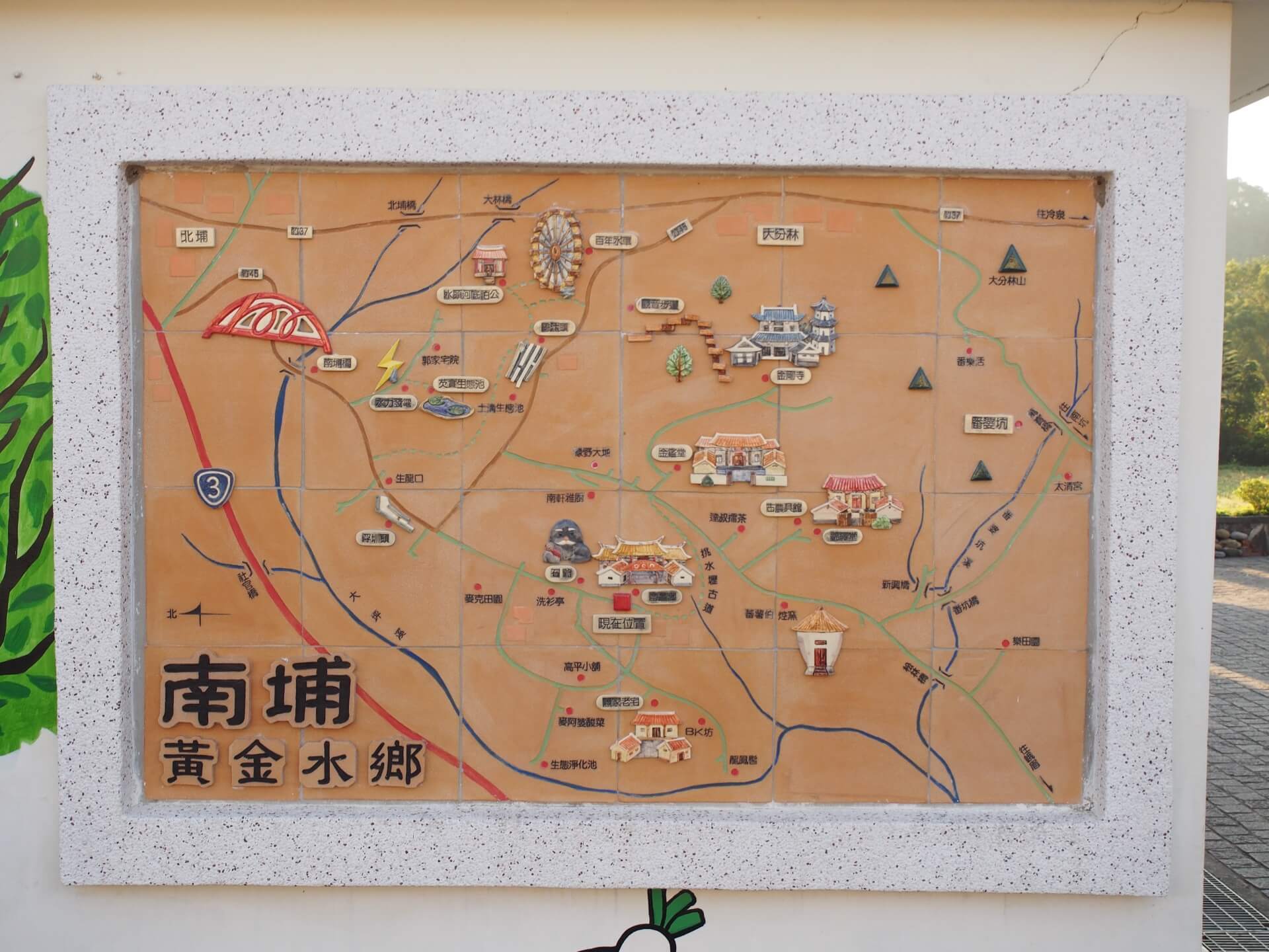 南埔黃金水鄉地圖