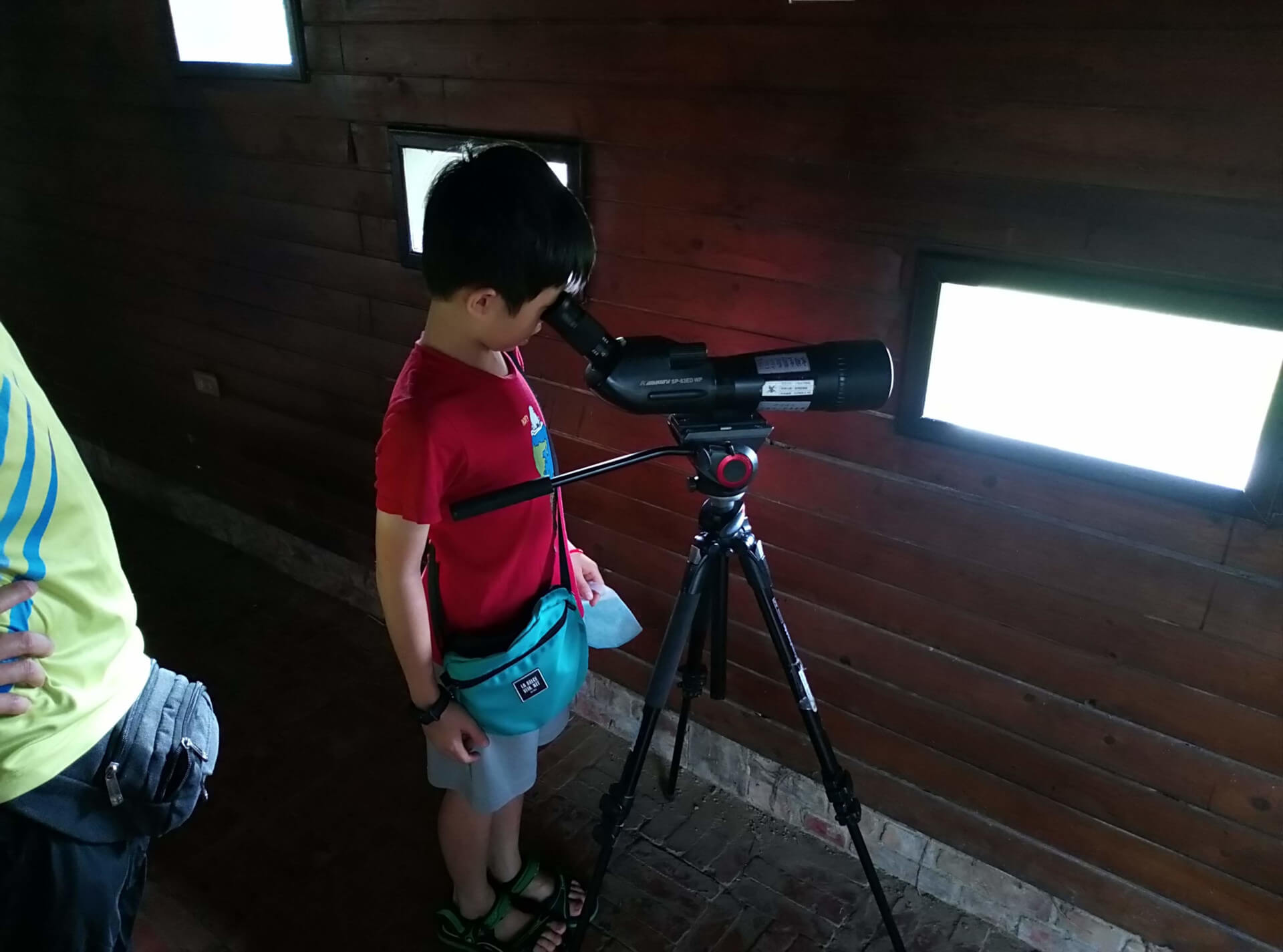 望遠鏡觀察水雉