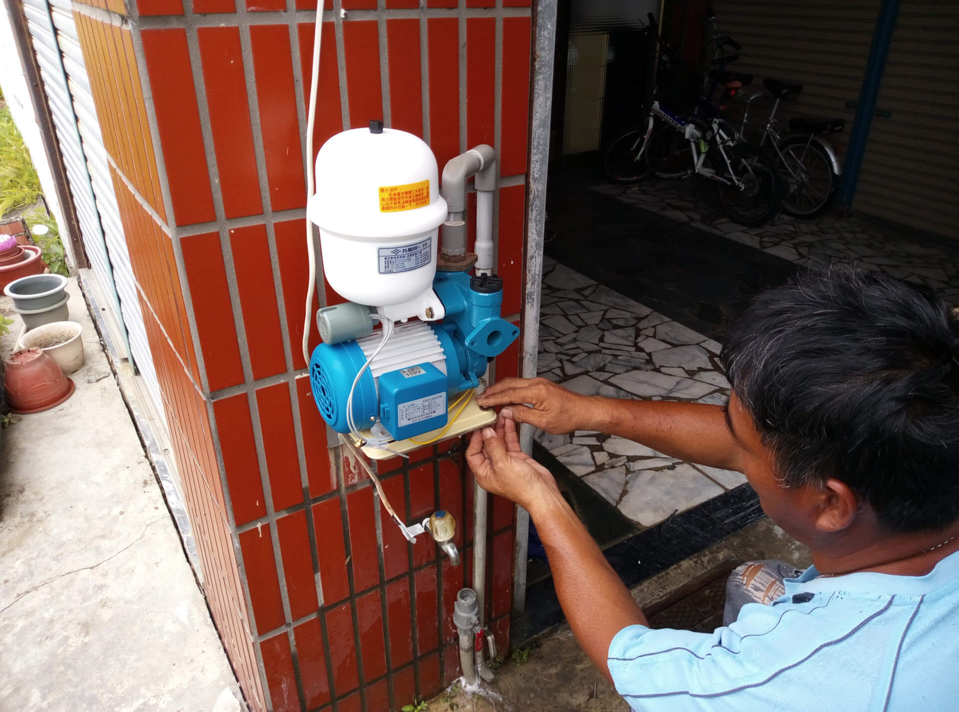 安裝新抽水馬達