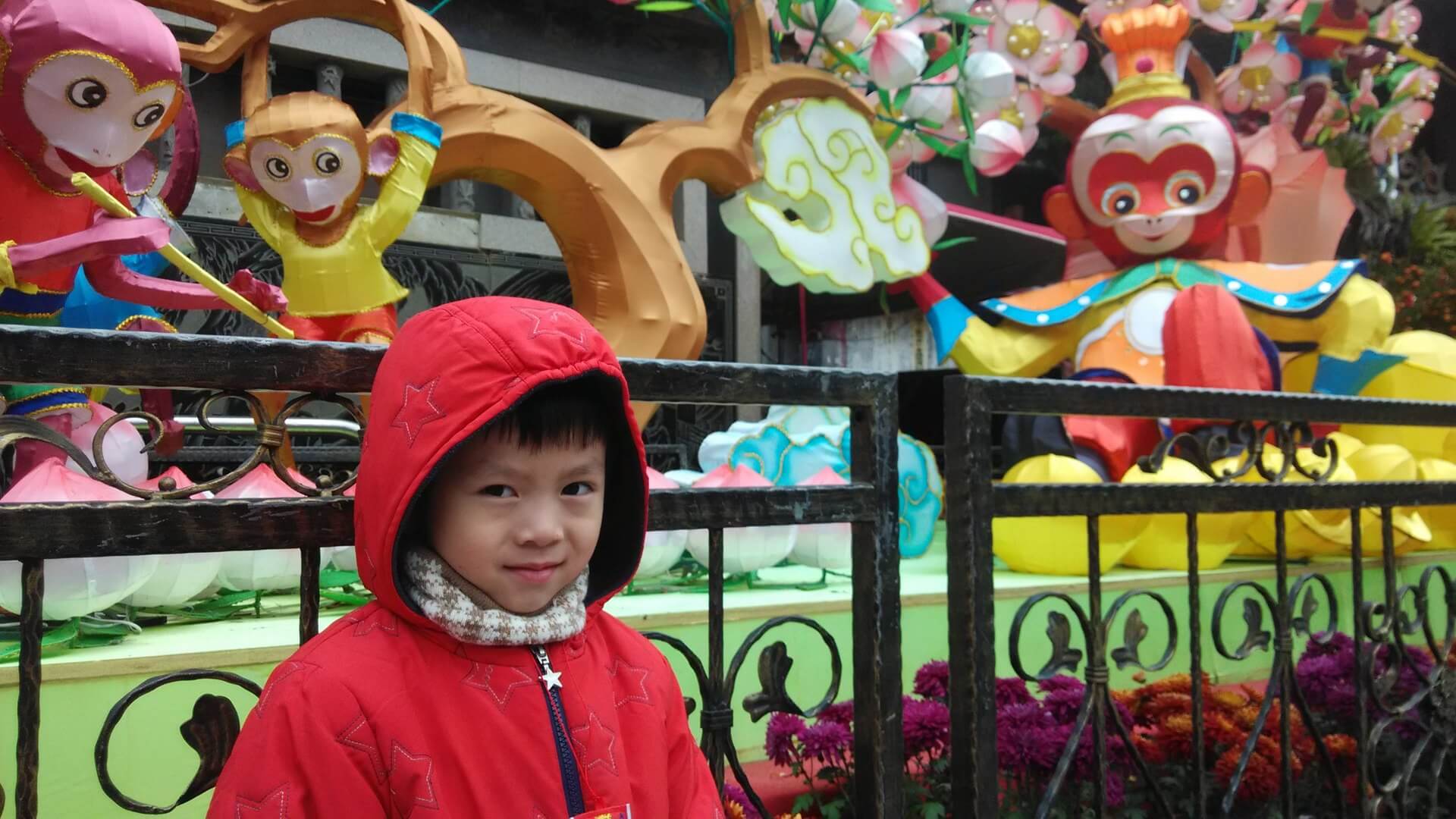 阿玄在大甲鎮瀾宮