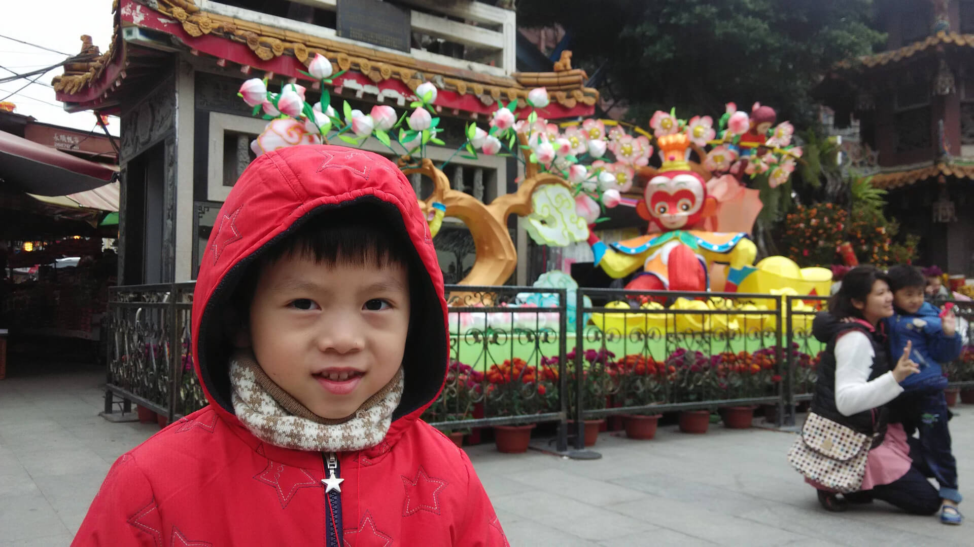 阿玄在大甲鎮瀾宮