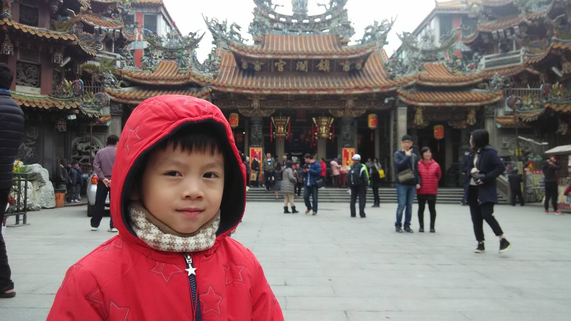 阿玄在大甲鎮瀾宮