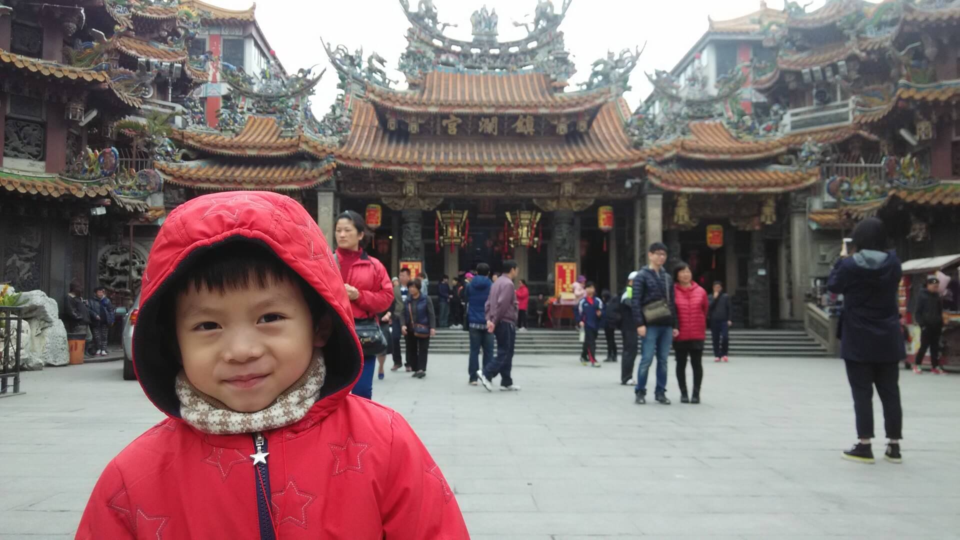 阿玄在大甲鎮瀾宮