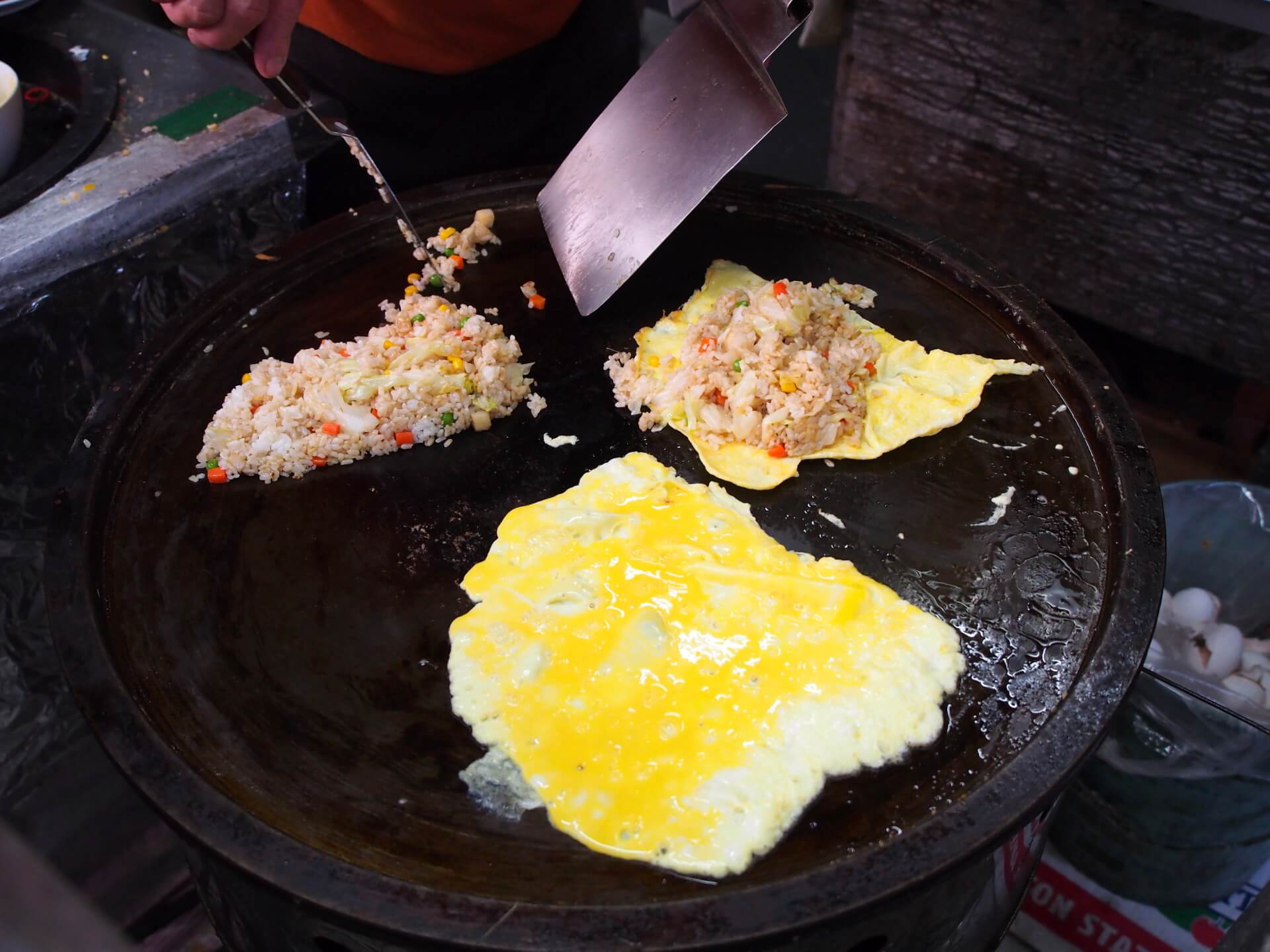 蛋包飯（製作過程）