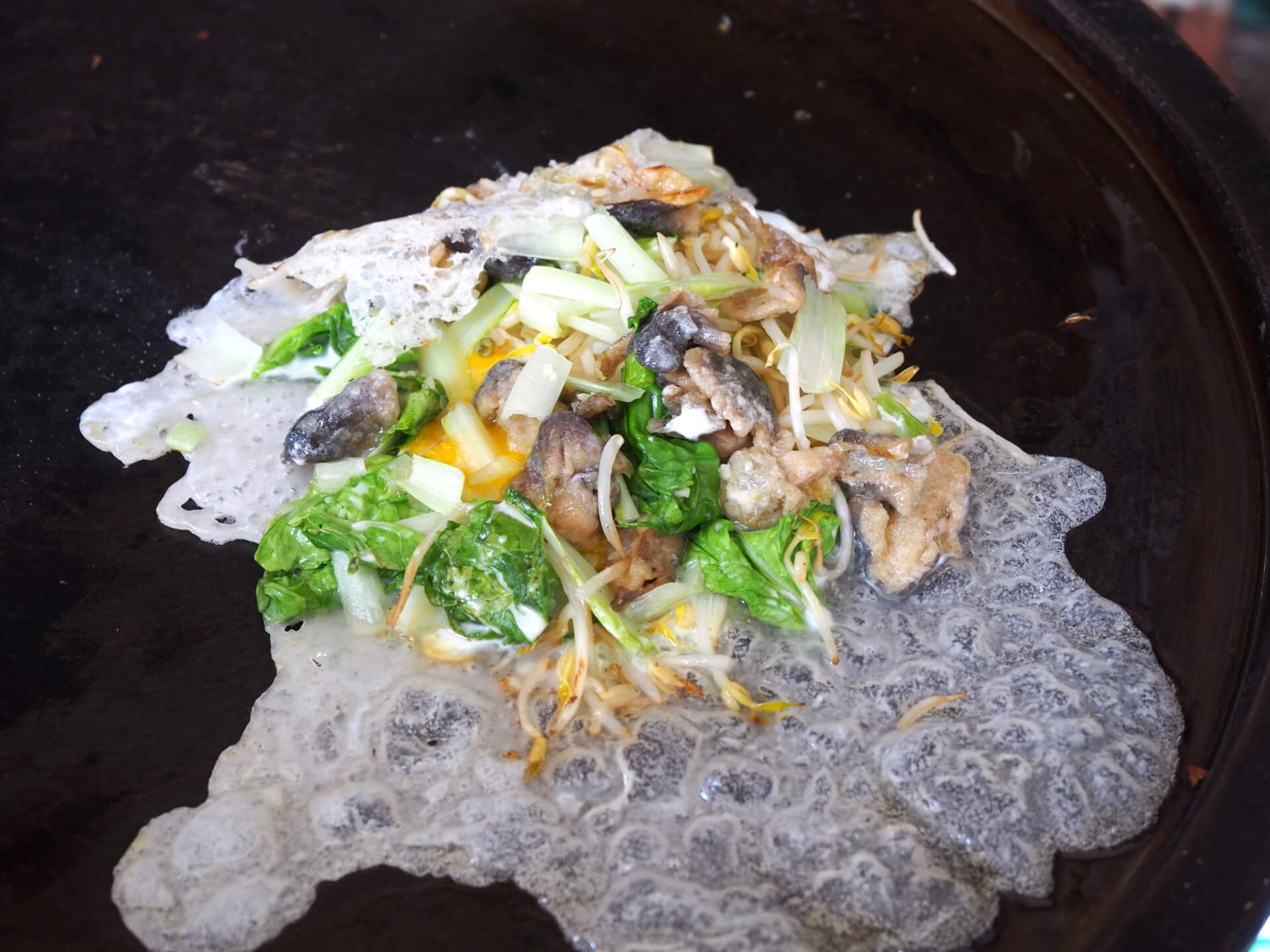 蚵仔煎（製作過程）