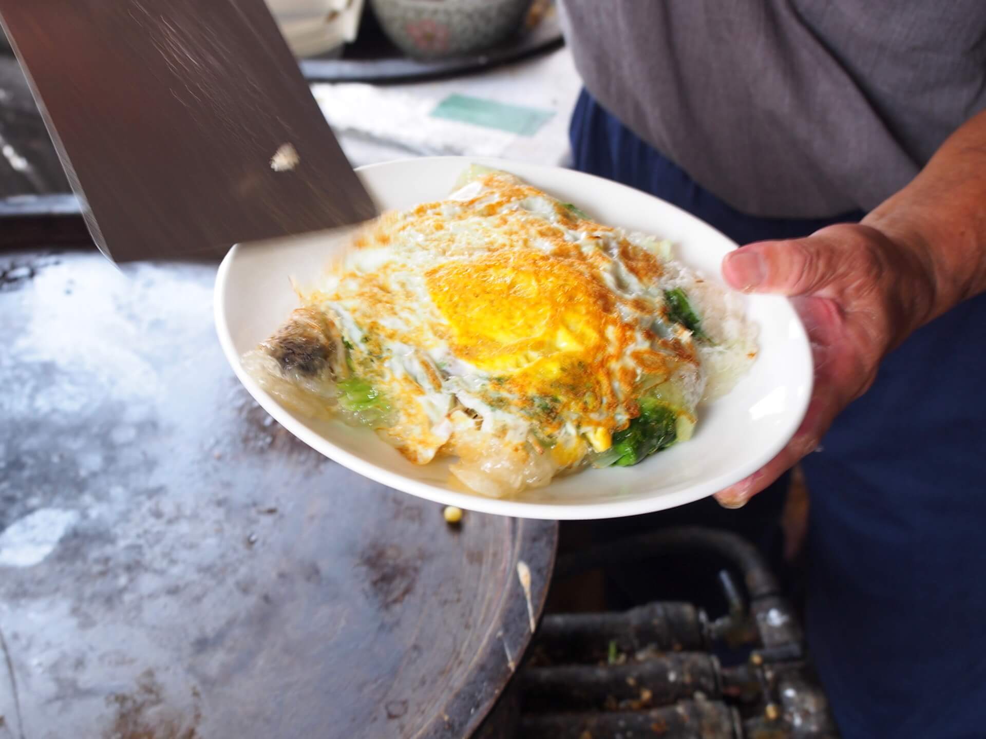 蚵仔煎（製作過程）