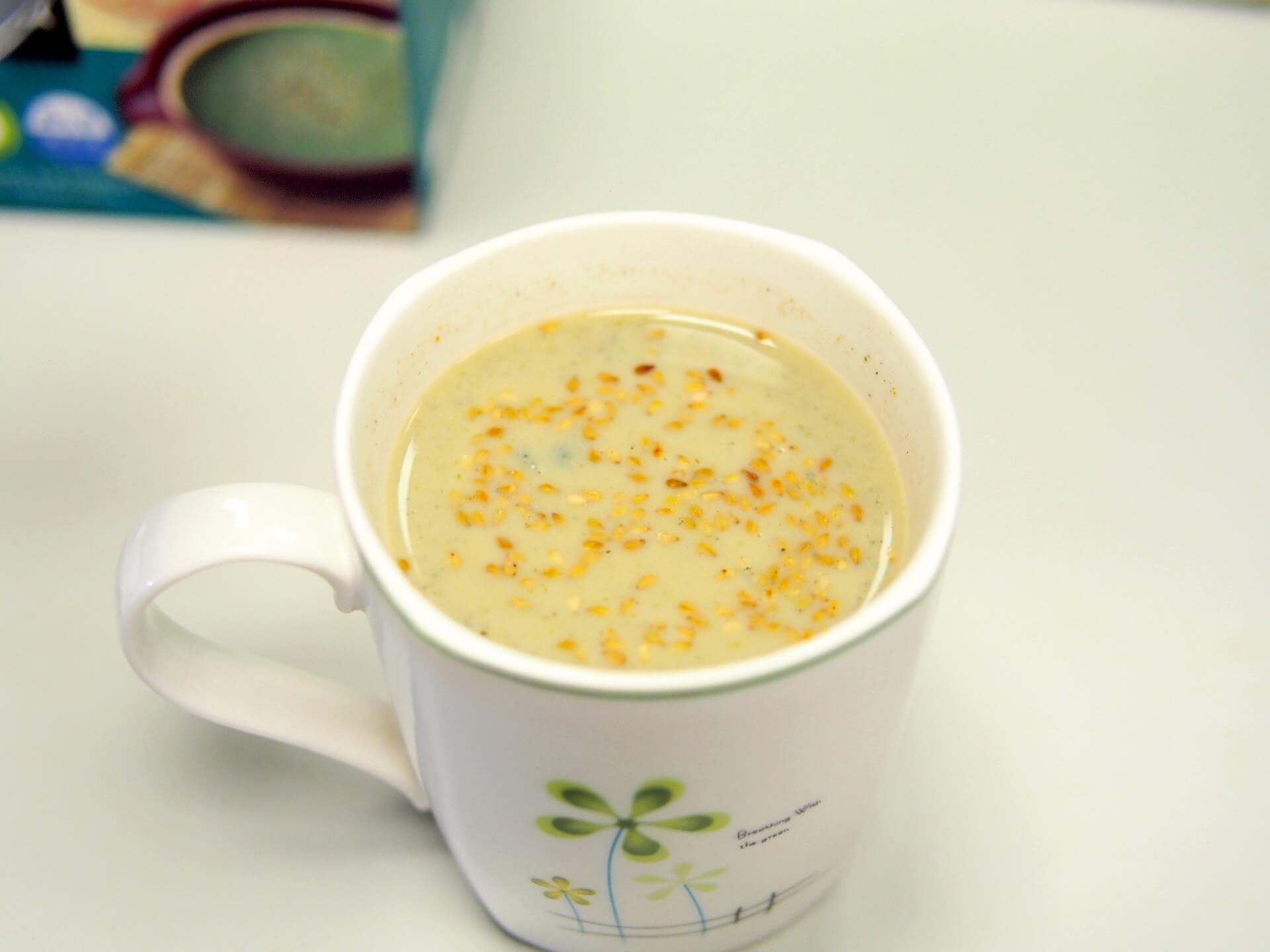 米森有機芝麻擂茶拿鐵實際沖泡