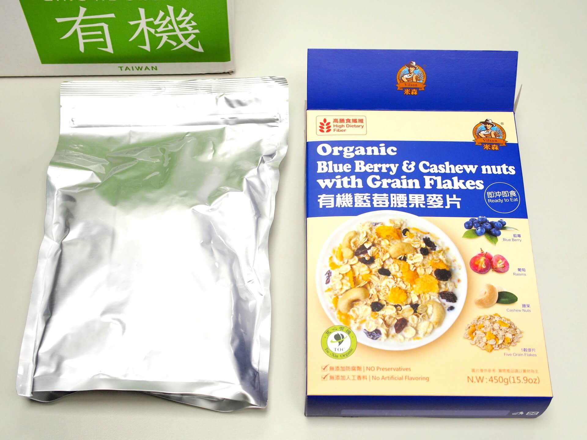 米森有機藍莓腰果麥片