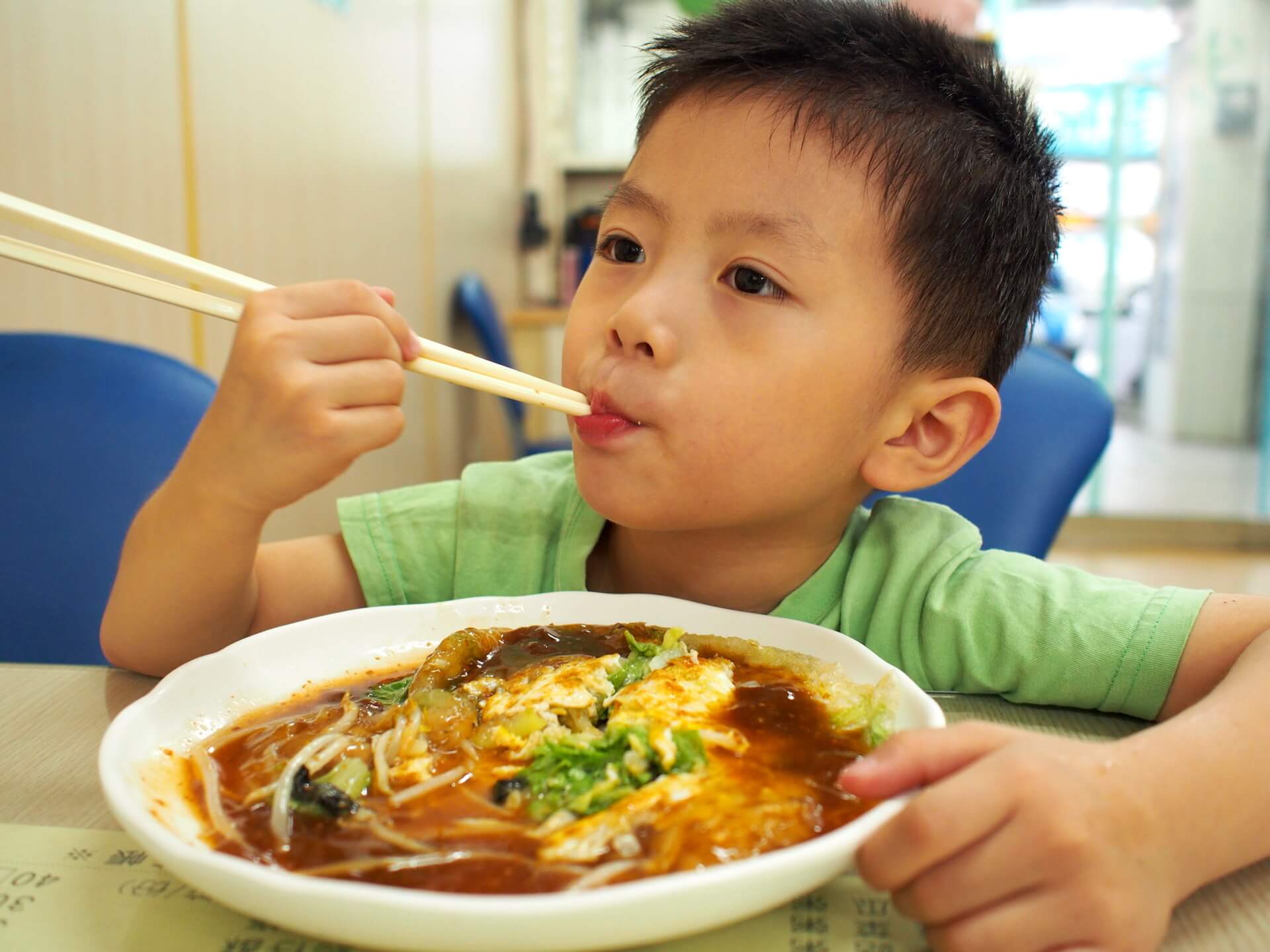 阿玄吃素食蚵仔煎