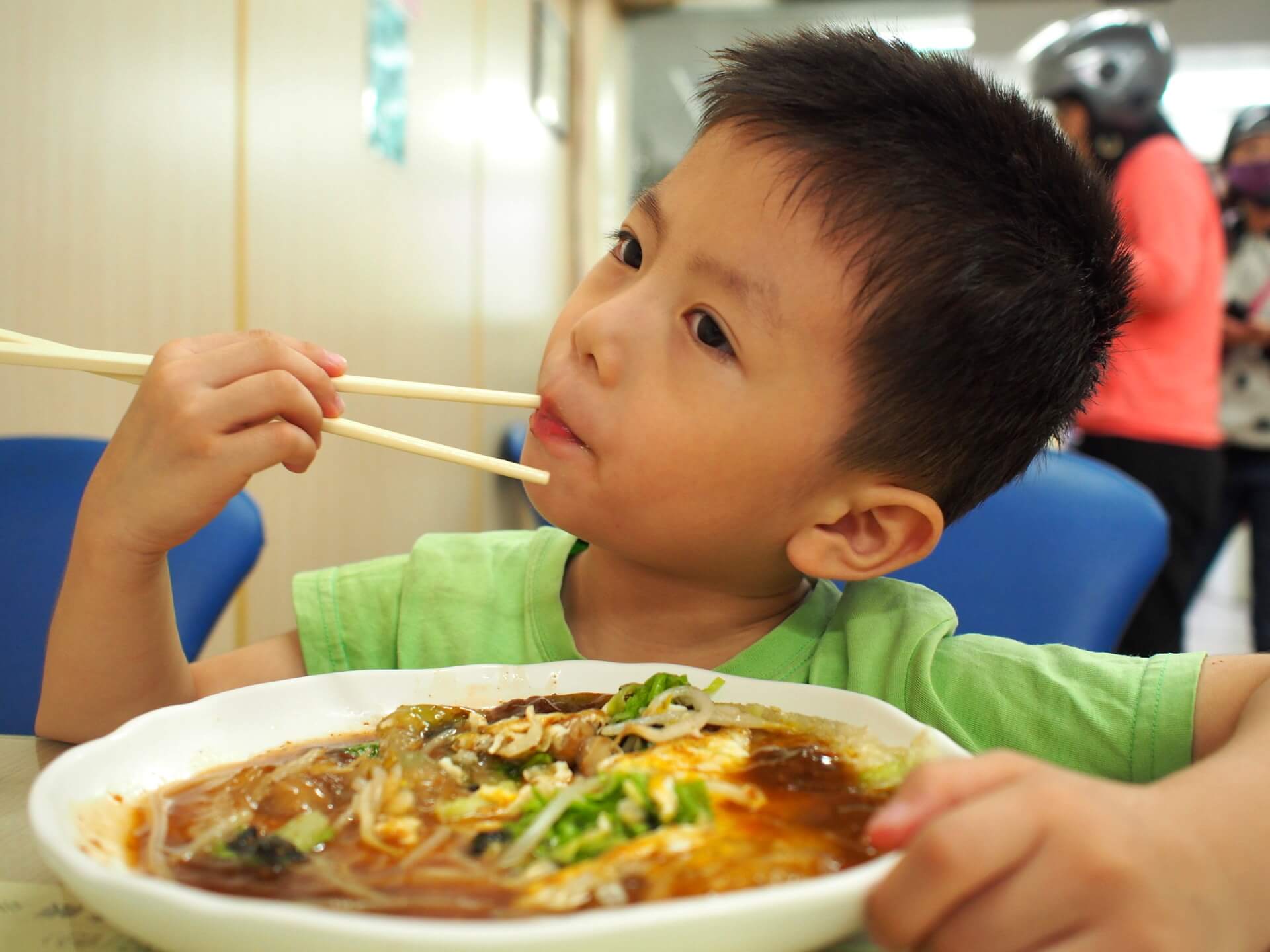 阿玄吃素食蚵仔煎