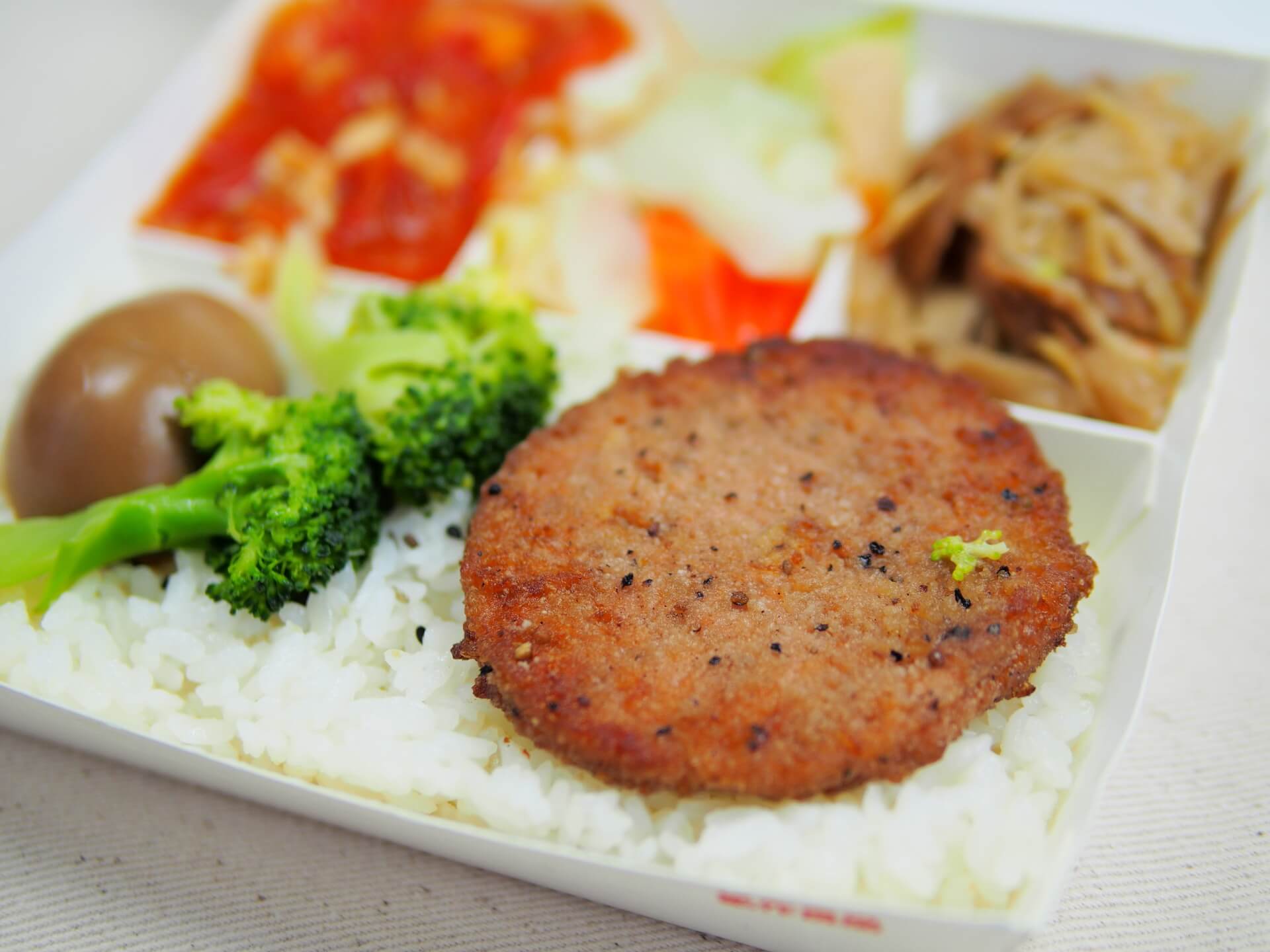 外帶套餐的素排