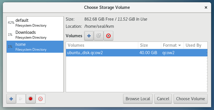 新增 qcow2 映像檔