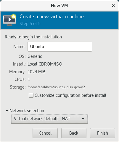 設定 VM 名稱與網路