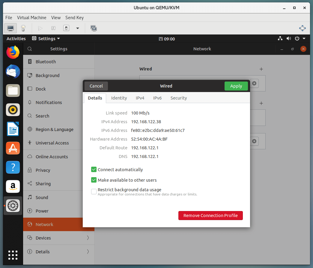 虛擬機器網路 IP 位址
