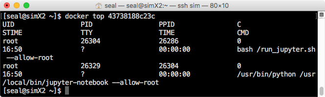 Docker 容器內部的行程
