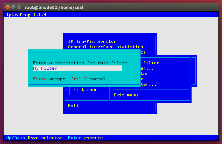 輸入篩選器名稱