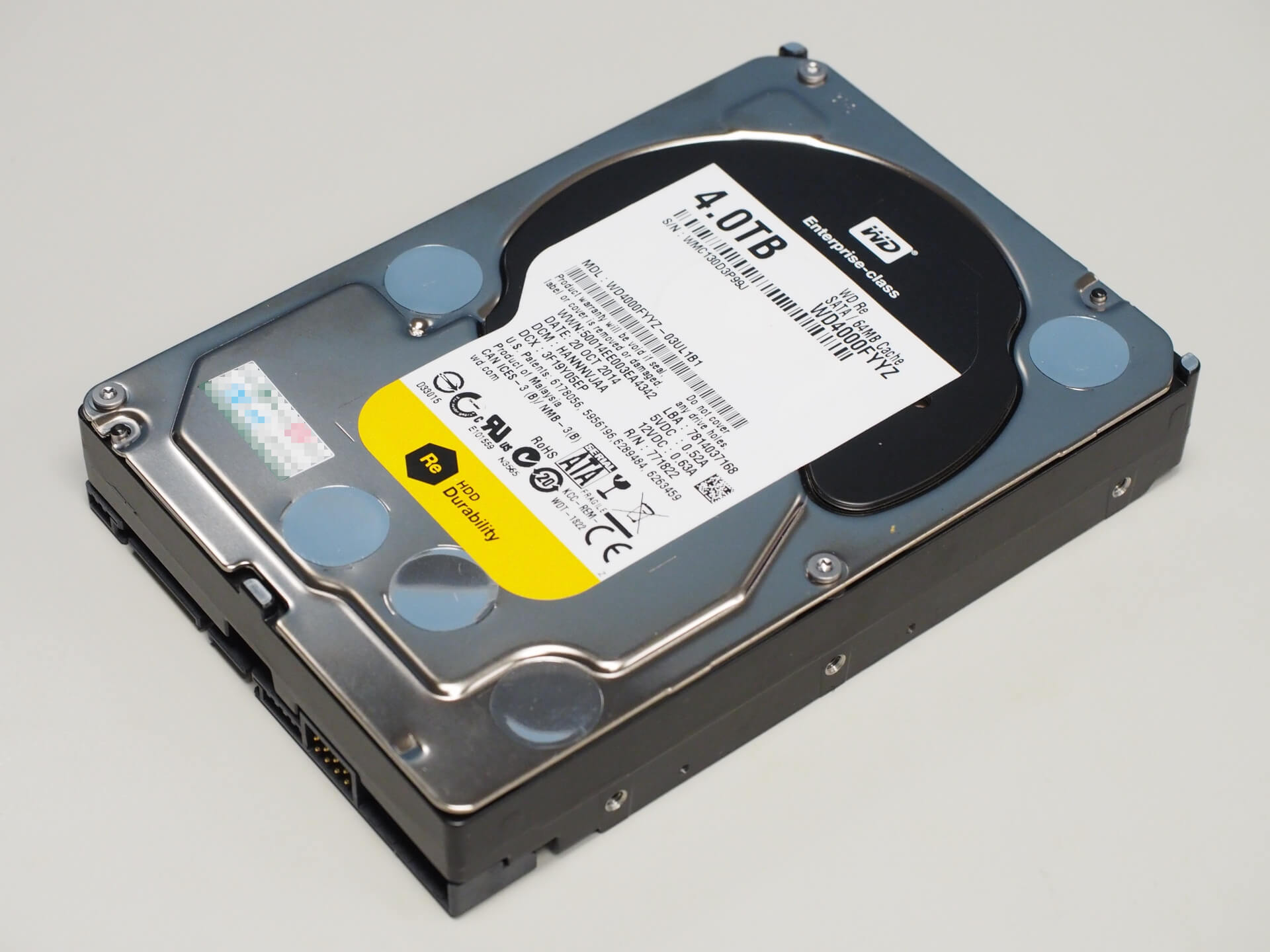 WD 企業級 4TB 硬碟