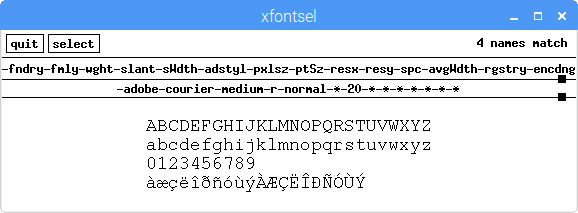 xfontsel
