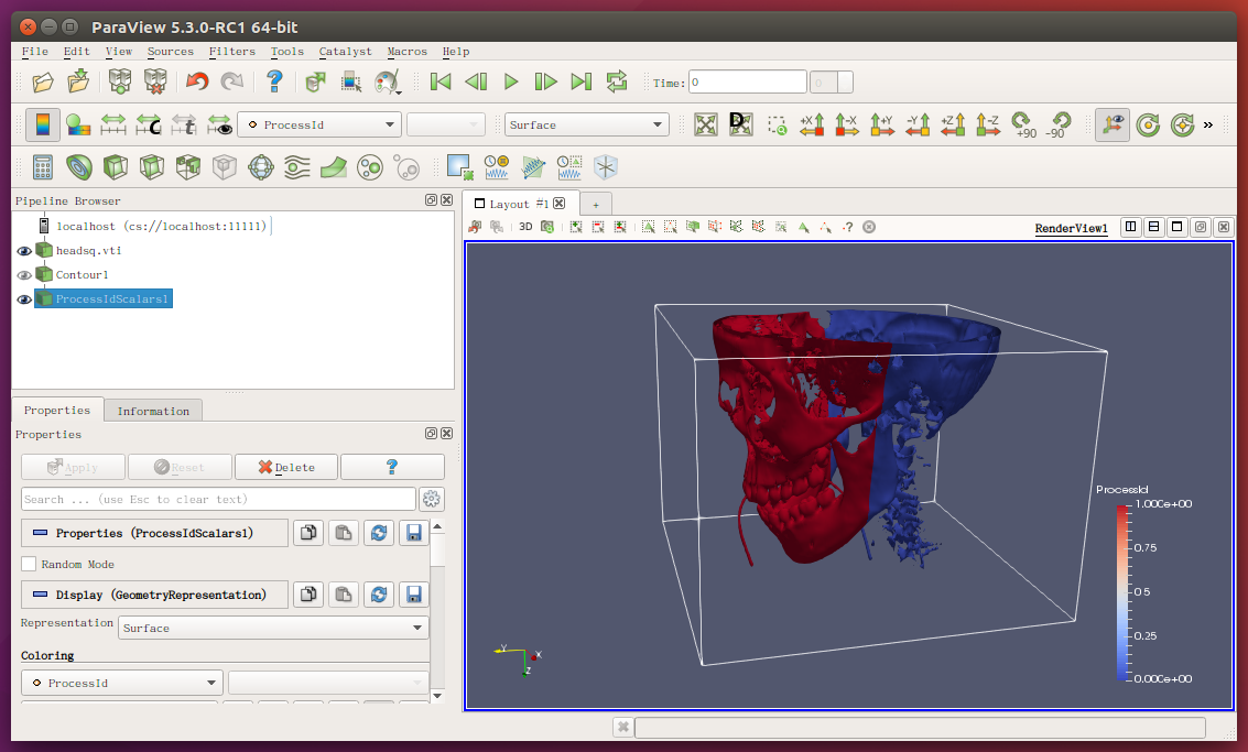 ParaView 平行繪圖