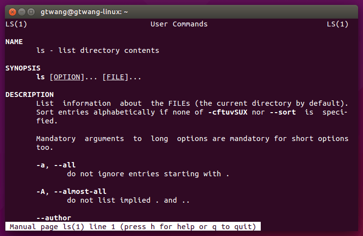 linux-man-page-ls