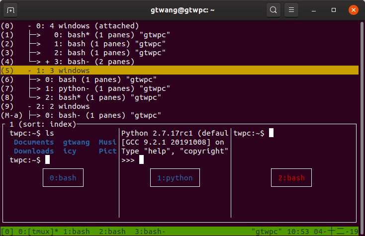以視覺化選單切換 Window 視窗