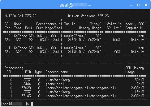 <code>nvidia-smi</code> 輸出訊息
