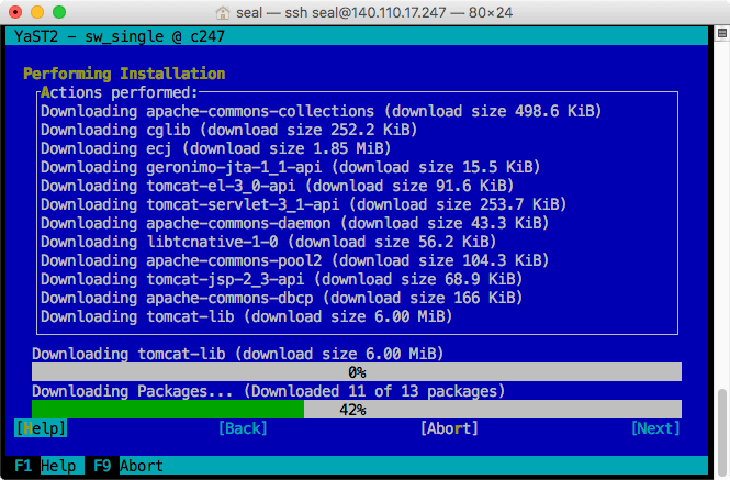 安裝 Tomcat 套件