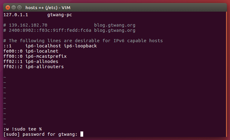 以 root 權限寫入檔案