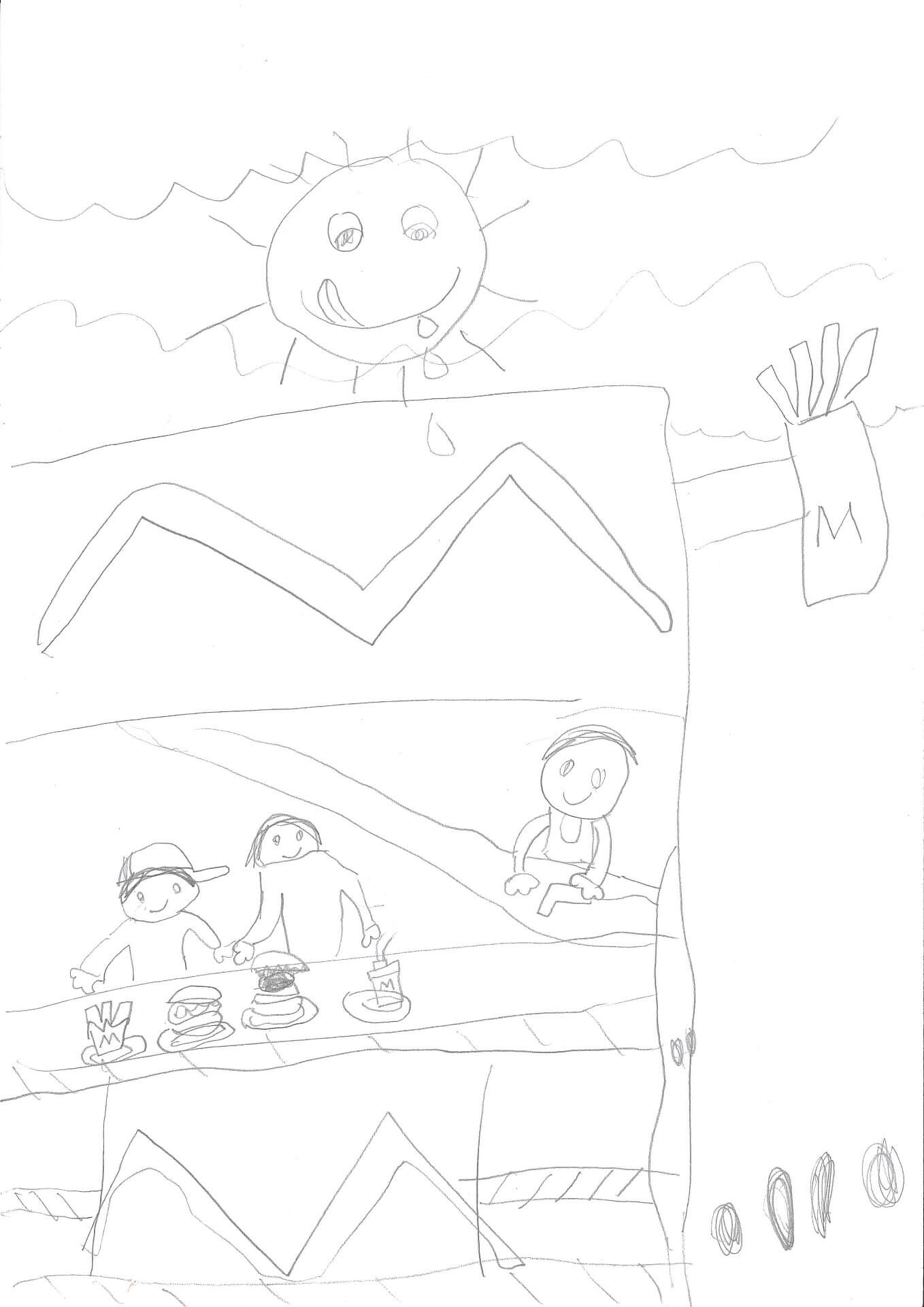 阿玄的塗鴉畫（鉛筆）