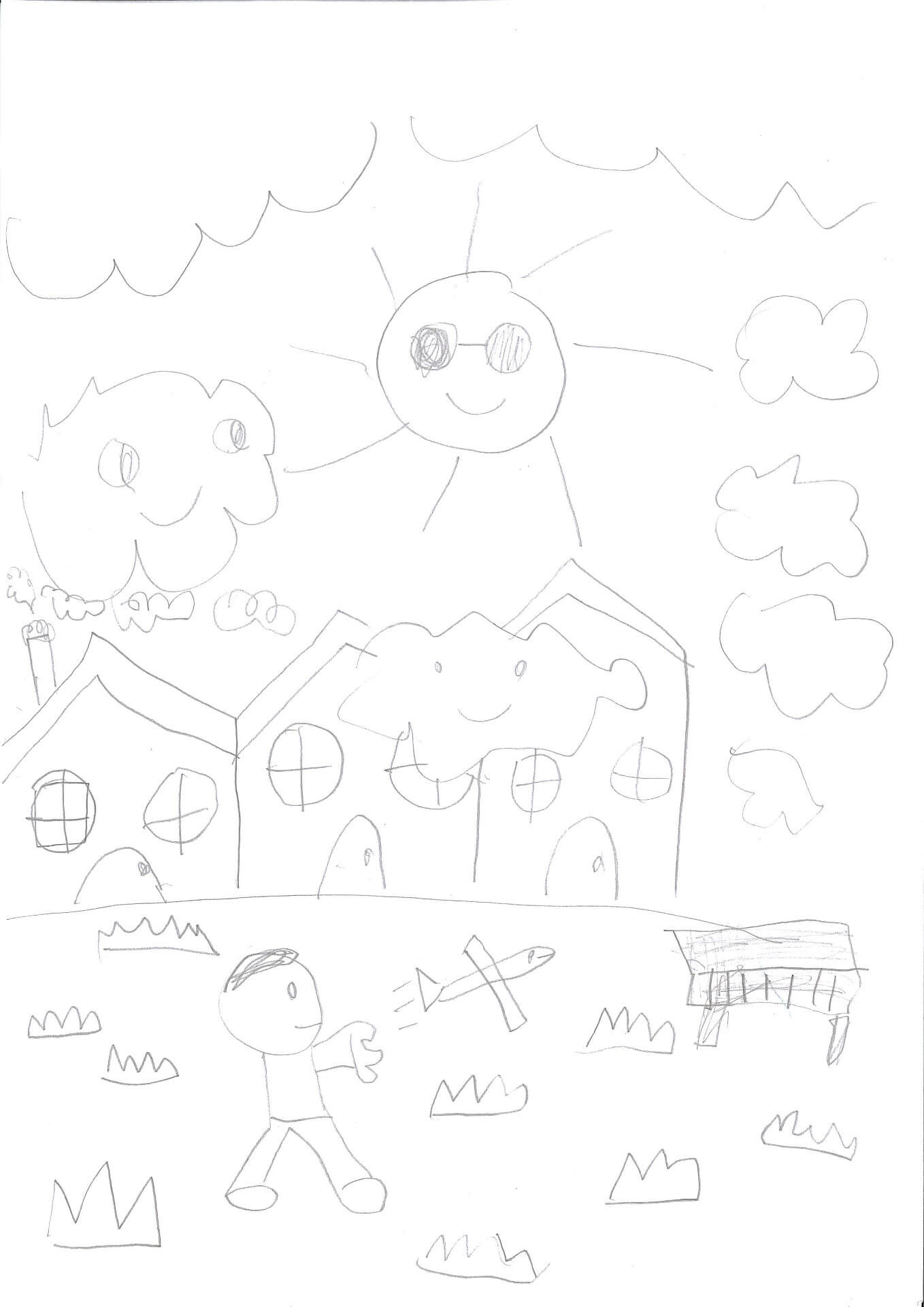 阿玄的塗鴉畫（鉛筆）