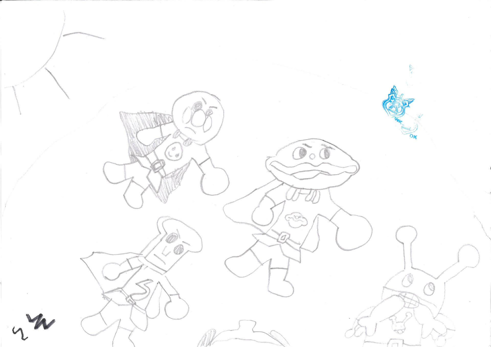 阿玄的塗鴉畫（鉛筆）