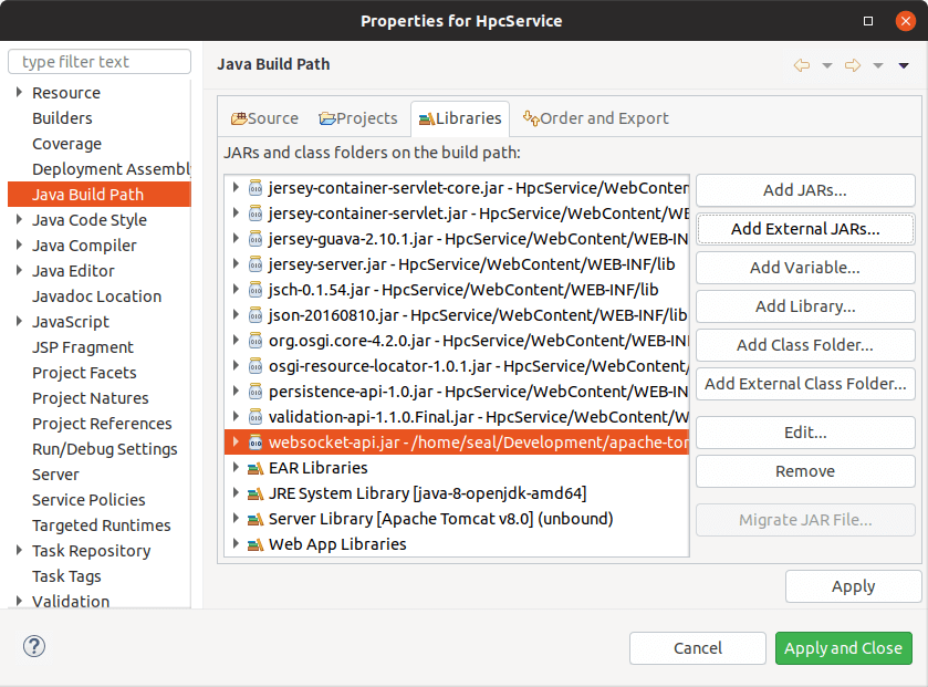 點選「Apply and Close」